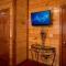 Family indoor pool cabin theater room