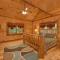 Family indoor pool cabin theater room