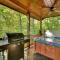 Bearfoot Ridge Wood-burning fireplace cozy hot tub serene views