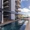 Outdoor pool Apartment, Gym, Bar & views
