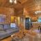 Bearfoot Ridge Wood-burning fireplace cozy hot tub serene views