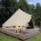 Beautiful safari tent in Twijzel with terrace