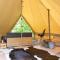 Beautiful safari tent in Twijzel with terrace