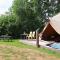 Beautiful safari tent in Twijzel with terrace
