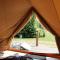 Beautiful safari tent in Twijzel with terrace