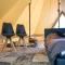 Beautiful safari tent in Twijzel with terrace