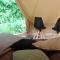 Beautiful safari tent in Twijzel with terrace