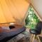 Beautiful safari tent in Twijzel with terrace