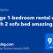 Huge 1-bedroom rental unit with 2 sofa bed amazing