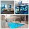 Bay Views - Spacious Two Bed Two Bath Apartment with Balcony