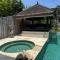 Beautiful Beach Villa Nujum with staff.