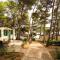 Mobile Homes in Camp Kovacine, Cres, with long pebble beach