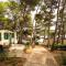 Mobile Homes in Camp Kovacine, Cres, with long pebble beach