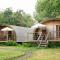 Cosy and eco-friendly cabins next to 16th century pub