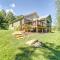 Deck and Mtn Views Riverfront Cullowhee Home