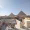 Hotel pyramids show rooftop