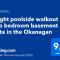 Bright poolside walkout two bedroom basement suite in the Okanagan