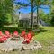 Spacious Stone Fire Pit Game Room
