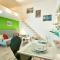 Studio Apartment Green Wall