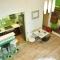 Studio Apartment Green Wall