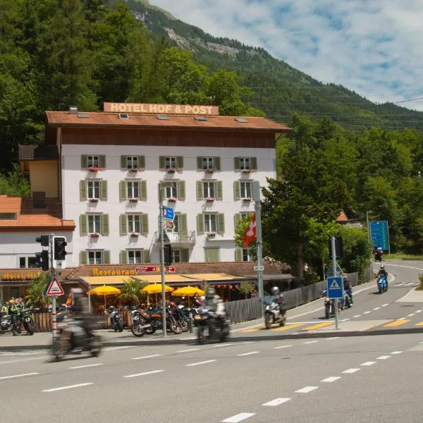 Hotel Hof und Post, hótel í Innertkirchen