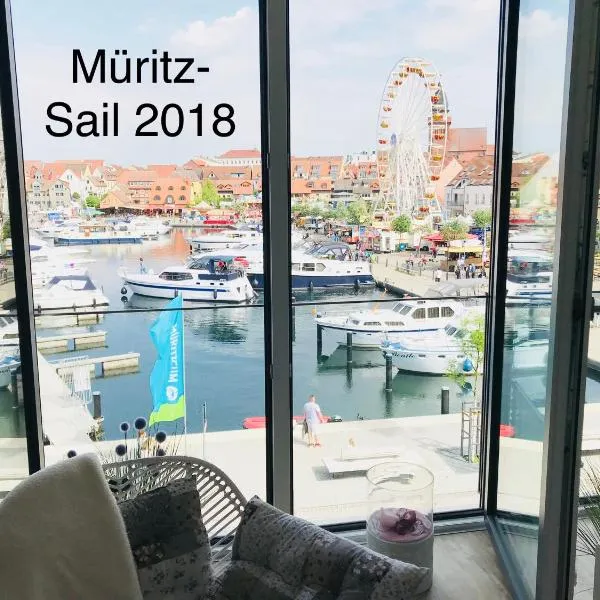 Müritzstern in der Hafenresidenz、ヴァーレンのホテル