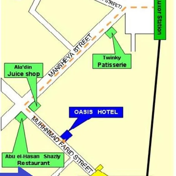 Oasis hotel, hôtel à Louxor