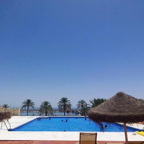 Recently refurbished apartment with sea views.