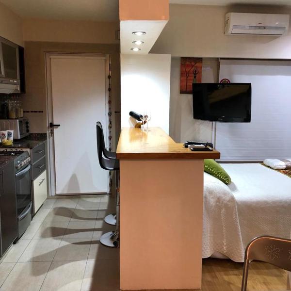 Apartamento Monoambiente amplio 2 baños balcón Hospital Italiano Almagro