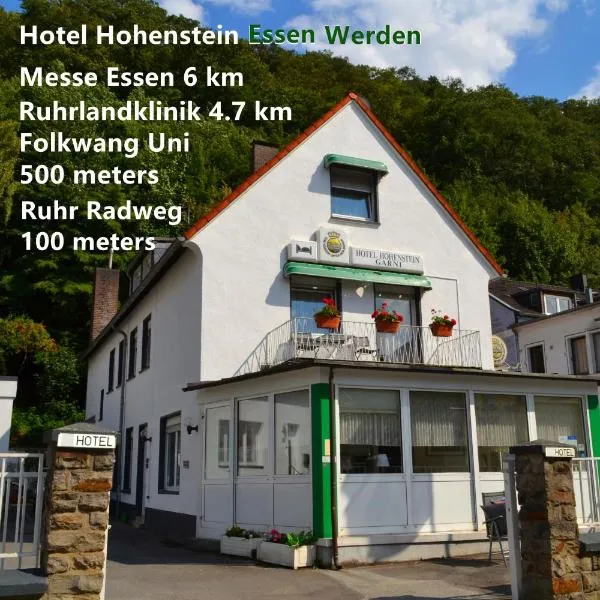 Hotel Hohenstein -Radweg-Messe-Baldeneysee,埃森的飯店