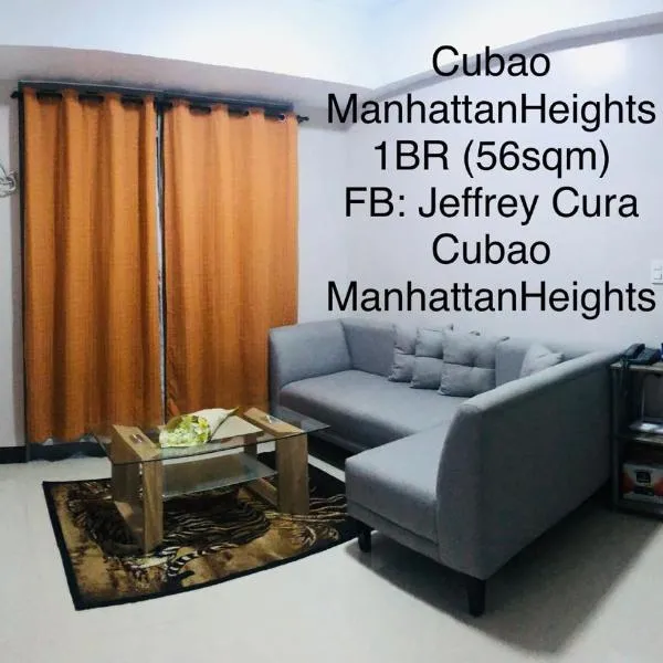 Cubao ManhattanHeights Unit 7EF Tower B, 1BR, hotel v destinaci Manila