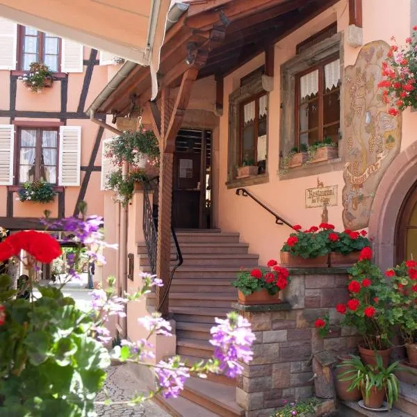 La Griffe à Foin au Restaurant raisin D'or, hotel v destinaci Mittelbergheim