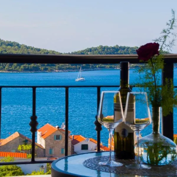 Viesnīca Apartment Sandra (2+2) with a breathtaking view pilsētā Visa