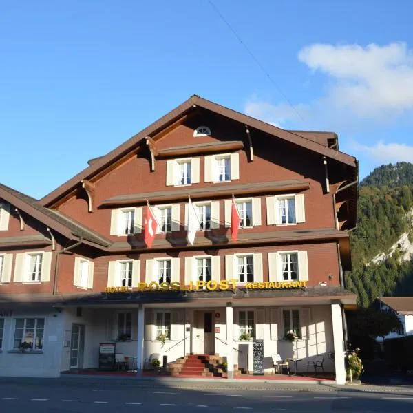 Hotel Garni Rösslipost, hótel í Unteriberg