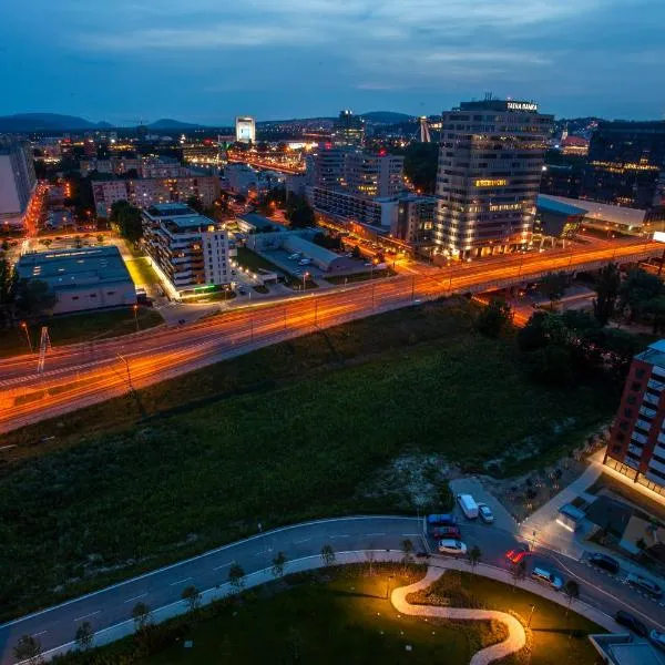 Air-Conditioned City View Apartment 24h check-in, hotel v destinaci Bratislava