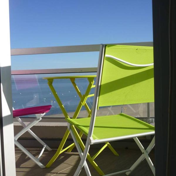 Studio avec balcon sur plage Pereire Pleine vue mer