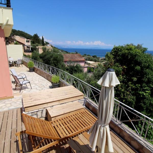 Belvedere ,Pyrgi,Corfu ,stunning Ipsos bay view