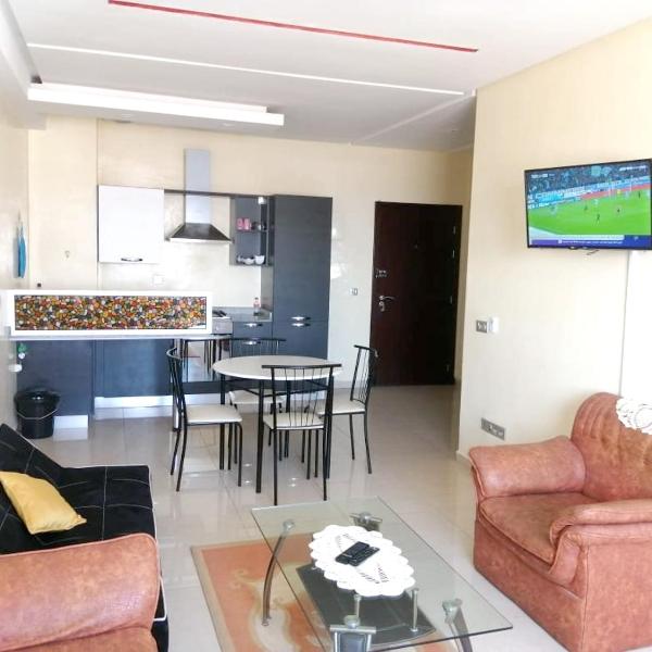 One bedroom appartement with shared pool furnished garden and wifi at Agadir 5 km away from the beach