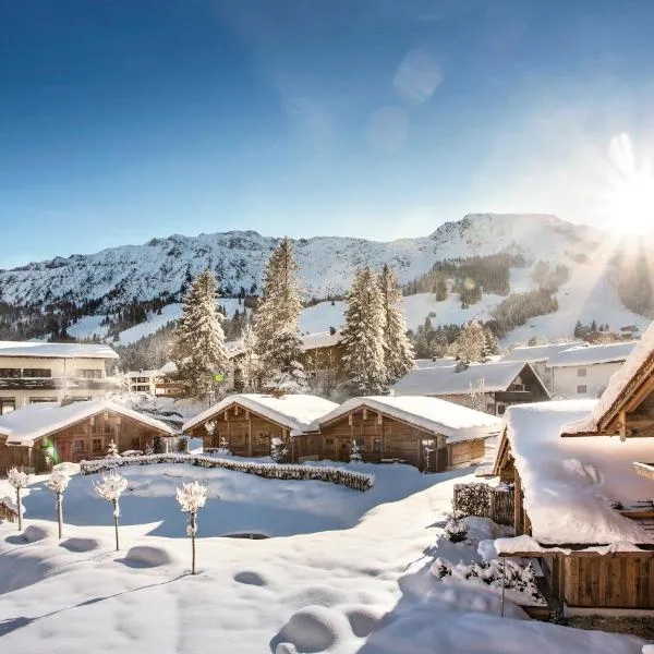 Alpin Chalets Oberjoch - Luxus Unterkunft mit privatem SPA und Zugang zu 3000 qm SPA Panoramahotel Oberjoch, hôtel à Bad Hindelang