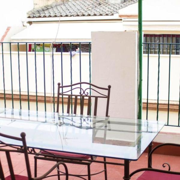 One bedroom apartement with city view terrace and wifi at Sevilla