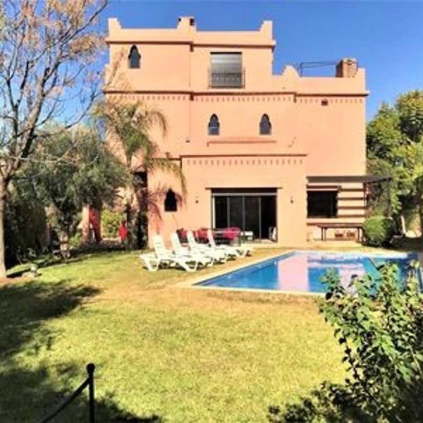 5 bedrooms villa with private pool enclosed garden and wifi at Marrakech Annakhil