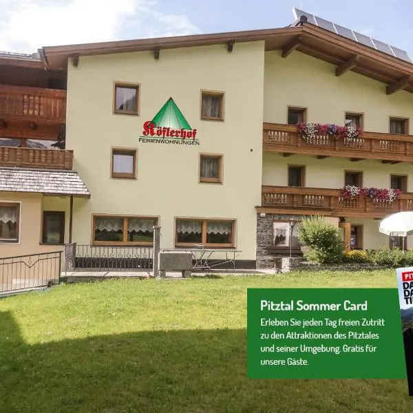 Köflerhof Appartements, hotel v Sankt Leonhard im Pitztal