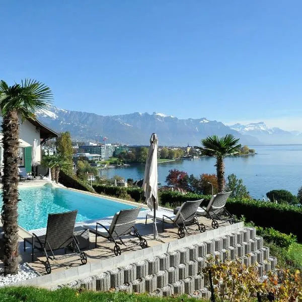 Corseaux Beach rooms-Riviera Beach apartments, hotel in Vevey