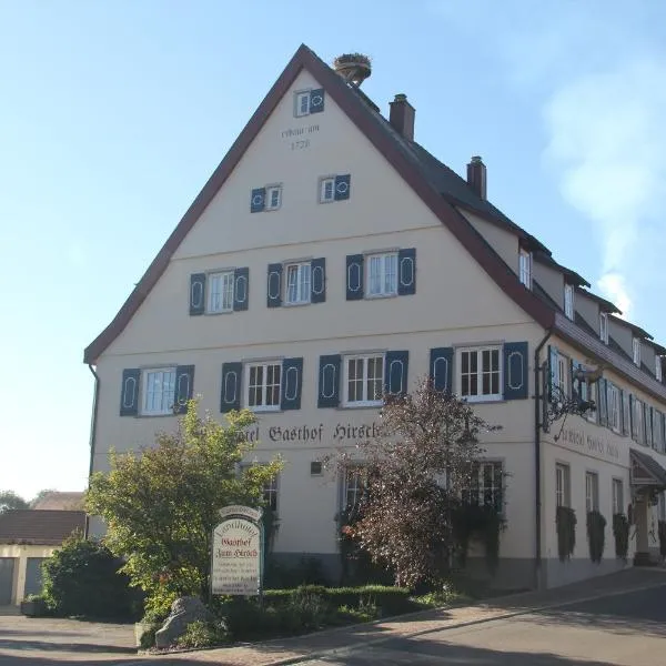 Gasthof Landhotel Hirsch، فندق في Ostrach