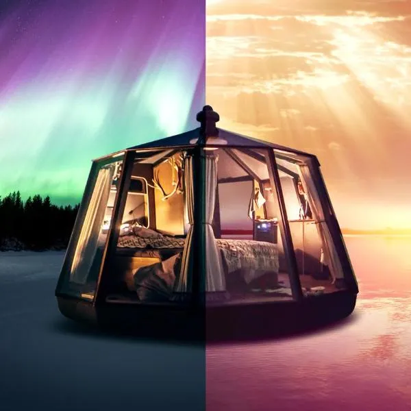 Arctic Lake Experience Oulujärvi Igloos、カヤーニのホテル