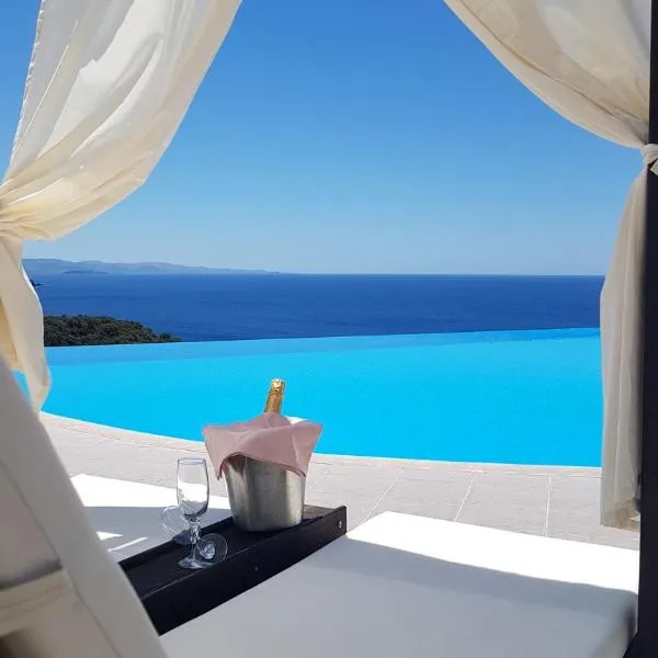 Villa Molivos Castle、ミティムナのホテル