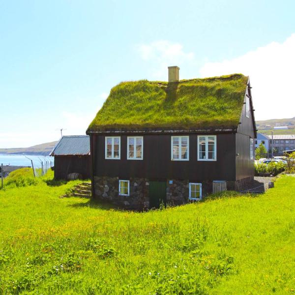 Traditional Faroese house in Tórshavns city center