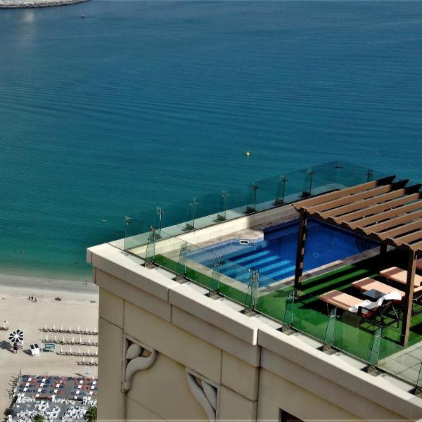 Dubai JBR Amaz Penthouse front sea 5 plus 1 Bdr private Climatized pool
