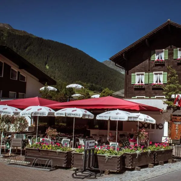 Berghotel Sonne, hotell sihtkohas Partenen