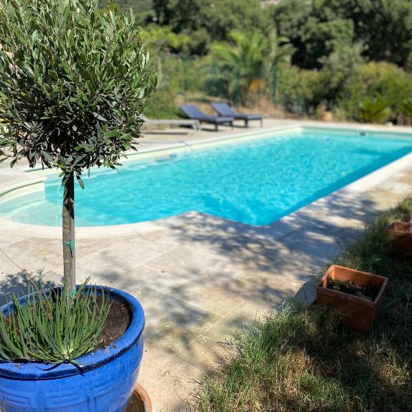 Villa proche de St Tropez avec piscine et grand jardin au calme
